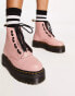 Фото #2 товара Dr Martens Sinclair flatform boots in peach leather