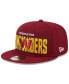 Фото #4 товара Men's Burgundy Washington Commanders 2023 NFL Draft 9FIFTY Snapback Adjustable Hat