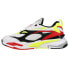 Фото #6 товара Puma RsFast Limits Lace Up Mens White Sneakers Casual Shoes 387740-02