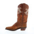 Фото #5 товара Sage 9066 Womens Brown Leather Slip On Cowboy Western Boots 7