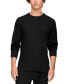 Фото #3 товара Men's Waffle-Knit Long-Sleeve Crewneck Top