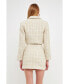 ფოტო #3 პროდუქტის Women's Cropped Tweed Jacket