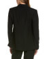 Elie Tahari Notch Collar One-Button Blazer Women's Black 4