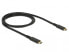 Delock 85207 - 1 m - USB C - USB C - USB 3.2 Gen 2 (3.1 Gen 2) - 10000 Mbit/s - Black