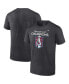 Фото #2 товара Men's Heathered Charcoal Colorado Avalanche 2022 Stanley Cup Champions Big and Tall Locker Room T-shirt