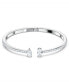ფოტო #1 პროდუქტის Silver-Tone Crystal Cuff Bracelet