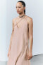 Фото #17 товара Длинное платье из 100% льна — zw collection ZARA