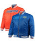 Фото #2 товара Men's Royal, Orange Florida Gators Big and Tall Reversible Satin Full-Zip Jacket