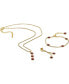ფოტო #3 პროდუქტის Rhodolite Garnet Three Stone Dangle Pendant Necklace (2-3/8 ct. t.w.) in 14k Gold-Plated Sterling Silver, 18" + 3" extender