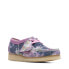 Фото #3 товара Clarks Wallabee 26169917 Womens Pink Suede Oxfords & Lace Ups Casual Shoes