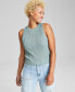 Фото #1 товара Women's Ribbed Sweater Tank Top, Created for Macy's