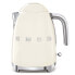 SMEG electric kettle KLF03CREU (Cream) - 1.7 L - 2400 W - Cream - Plastic - Stainless steel - Water level indicator - Overheat protection