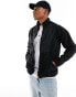 Jack & Jones fleece jacket with contrast in black