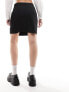 Vero Moda wrap front mini skirt in black