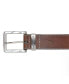 Фото #3 товара Men's Leather Jean Belt with Signature Engraved Keeper