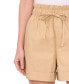 ფოტო #3 პროდუქტის Women's Paperbag-Waist Cuffed Shorts