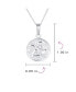 Фото #5 товара Bling Jewelry religious Round Disc Medal Guardian Sistine Angel Cherub Pendant Necklace For Women For Teen .925 Sterling Silver