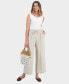 Women's Cotton Gauze Wide-Leg Pants, Created for Macy's