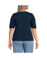 Фото #3 товара Plus Size Supima Cotton T-shirt
