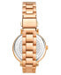 ფოტო #2 პროდუქტის Women's Rose Gold-Tone Link Bracelet Multi-Function Watch 40mm