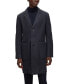 ფოტო #1 პროდუქტის Men's Micro-Patterned Slim-Fit Coat