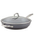 Фото #1 товара Accolade Forged Hard-Anodized Nonstick Deep Frying Pan with Lid, 12-Inch, Moonstone
