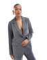 Фото #2 товара Vila tailored blazer co-ord in grey