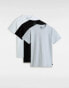 Фото #1 товара Vans basic tee multipack in grey/white/black