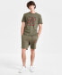 ფოტო #4 პროდუქტის Men's Regular-Fit Logo-Print 8" Drawstring Shorts