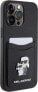 Karl Lagerfeld Karl Lagerfeld KLHCP15XSAPKCNPK iPhone 15 Pro Max 6.7" czarny/black hardcase Saffiano Cardslot KC Metal Pin