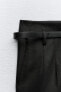 Фото #8 товара Прямые брюки с поясом ZARA