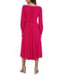 Women's Long-Sleeve Midi Dress