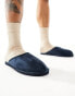 Фото #1 товара Jack & Jones faux suede slippers in navy