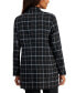 Фото #2 товара Petite Plaid Star-Collar Open-Front Topper Jacket
