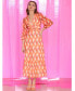 Фото #3 товара Women's Geo-Print Maxi Dress