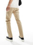 Фото #3 товара Hollister straight fit carpenter trousers in khaki beige