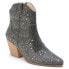 Matisse Harlow Rhinestone Cowboy Booties Womens Grey Casual Boots HARLOW-961