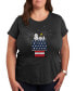 Фото #1 товара Trendy Plus Size Snoopy & Woodstock 4th of July Graphic T-Shirt
