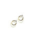 ფოტო #1 პროდუქტის Amelie skinny — Green jade stone hoop earrings