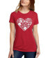 ფოტო #1 პროდუქტის Women's Premium Blend Word Art Seashell T-Shirt