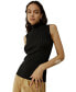 Women's Silk-Cashmere Blend Knit Top for Women