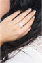 Luxurious shiny silver ring Tesori AIW65