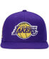 Men's Purple Los Angeles Lakers All Love Snapback Hat Фиолетовый - фото #2