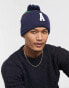 Фото #1 товара ASOS Actual bobble beanie in collegiate stripe