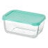 Lunch box Snow 790 ml Green Transparent Glass Polyethylene (12 Units)