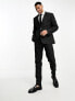 Фото #9 товара ASOS DESIGN slim suit jacket in crosshatch in black