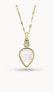 Фото #2 товара Колье Fossil Teardrop Mother of Pearl Necklace.