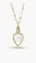 Fine Gold Plated Teardrop Mother of Pearl Necklace JF04248710