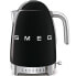 Фото #1 товара Электрический чайник Smeg KLF04BLEU (черный) - 1.7 л - 2400 Вт - черный - Пластик - Нержавеющая сталь - Регулируемый термостат - Индикатор уровня воды