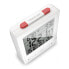 Mebus 56813 - Digital alarm clock - Rectangle - White - 12/24h - F - °C - White